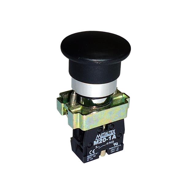 Botão de Comando Cogumelo Metaltex M20AMR-B-1A 36904 36904