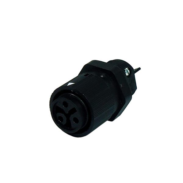 Conector Circular Fêmea 3 Vias M16 para Painel Wieland RST16I3 S B1 M02 SW 46.031.5053.1 36793 36793