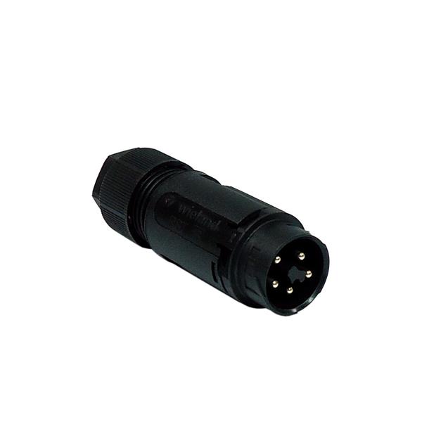 Conector Circular Macho 5 Vias M20 para Cabo Wieland RST16I5 S S1 ZT6 S 46.052.4553.1 36796 36796