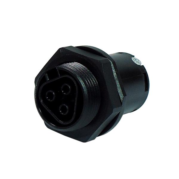 Conector Circular de Potência Fêmea 3 Vias M25 para Painel Wieland RST20I3S B1 M01 SW 96.031.5053.1 36836 36836