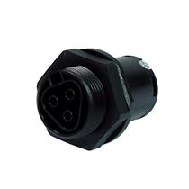 Conector Circular de Potência Fêmea 3 Vias M25 para Painel Wieland RST20I3S B1 M01 SW 96.031.5053.1 36836 36836 