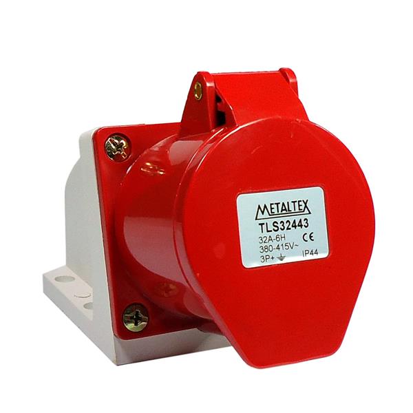 Tomada de Sobrepor Industrial Metaltex TLS-32443 37046 37046