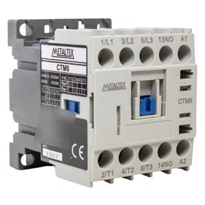 Mini Contator Tripolar 7A 24VDC Metaltex CTM6-B0-301 37049 37049 