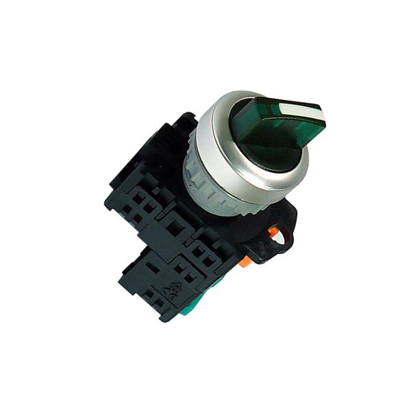 Chave Seletora 2 Posições Fixas Iluminada Metaltex TN2IS27G-L1A 37060 37060