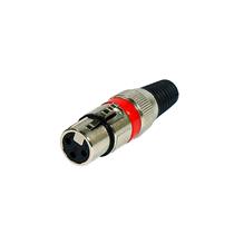 Conector Canon Fêmea Vermelho Q33BK 37062 37062 