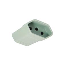 Plugue Fêmea com Prensa Cabo (2P+T) Ø 4,0mm 10A 250V Cinza Margirius TMD1-3 (12710) 37103 37103