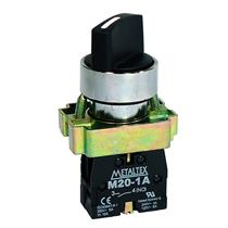 Chave Seletora 2 Posições com Retorno Metaltex M20SCR3-B-1A 37142 37142 
