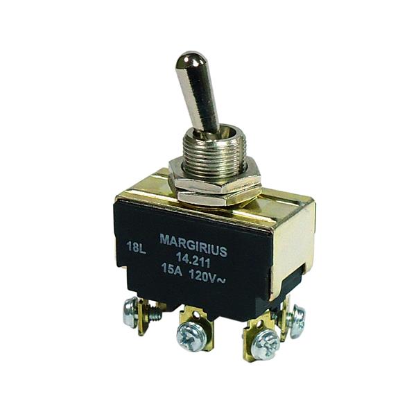 Interruptor Bipolar Margirius 15A/120V 15A/250V 14211 A1B1P1Q (3450) 37214 37214