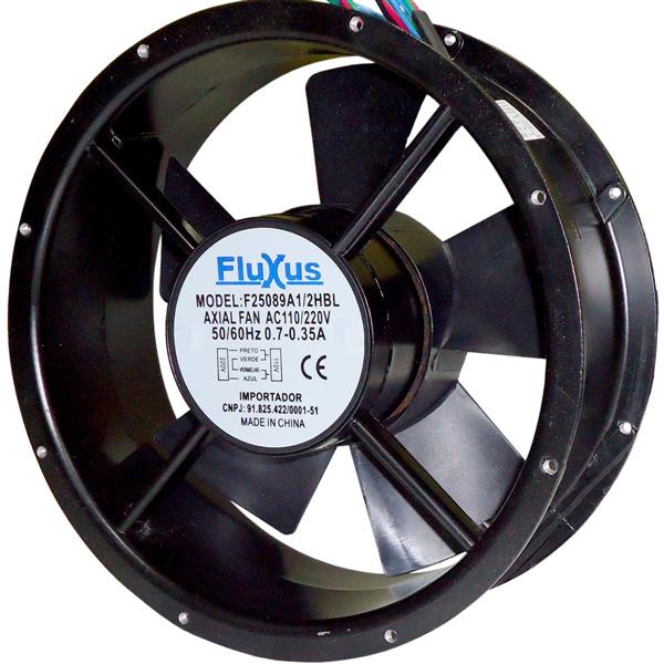 Microventilador Axial 254x89mm 110/220V Fluxus F25089A1/2HBL 37322 37322