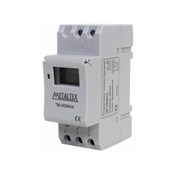 Programador Horário Semanal Digital 220VCA Metaltex TM-HDINA4 37360 37360