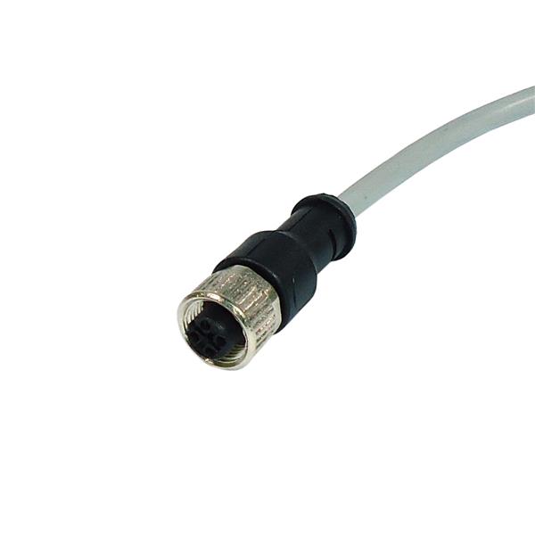 Cabo Conector para Sensor 180° 4 Pinos 3mts Tecnotron CT12F/4S-C03.A1 37385 37385