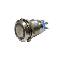 Botão Antivandalismo 19mm Pulsante Iluminado Verde 24VCC/VCA Metaltex AV19IC-7G 37462 37462 