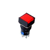 Botão de Comando Quadrado com Retenção Iluminado Metaltex P16-IS2-R2 37642 37642