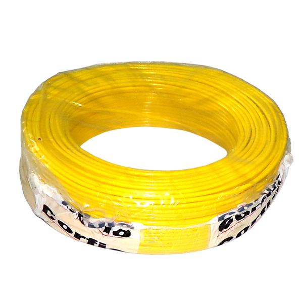 Cabo Flex Antichama 750V BWF 2,50mm² Amarelo Corfio rolo com 100 mts 37644 37644