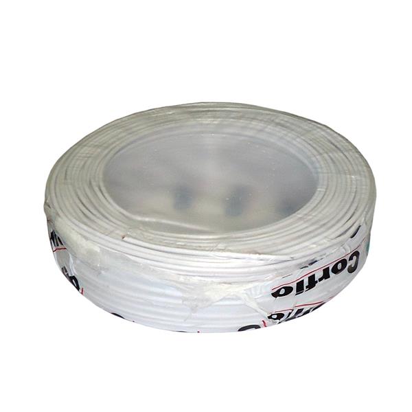 Cabo Flex Antichama 750V BWF 1,50mm² Branco Corfio rolo com 100 mts 37609 37609