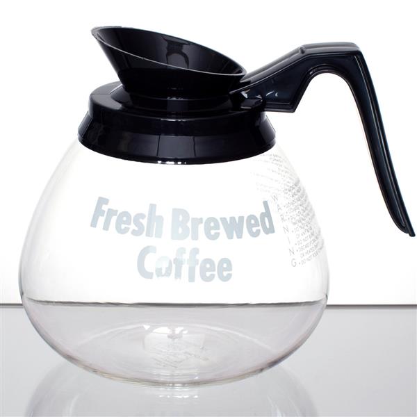 Jarra de Café de Vidro com Cabo Preto 64 oz. 37646 37646