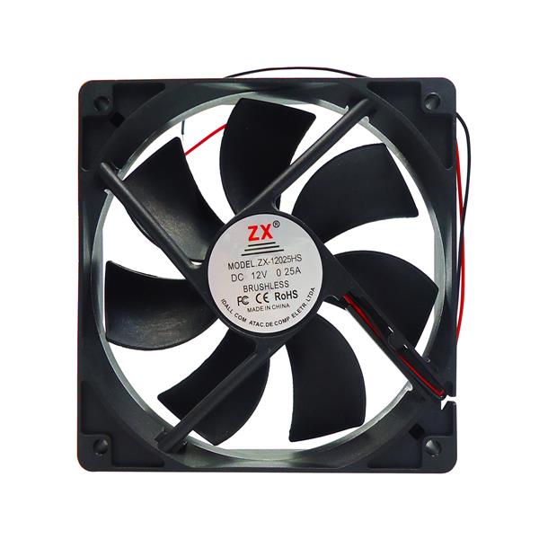 Microventilador Axial 120x120x25mm 12VCC D120SM-12 37664 37664