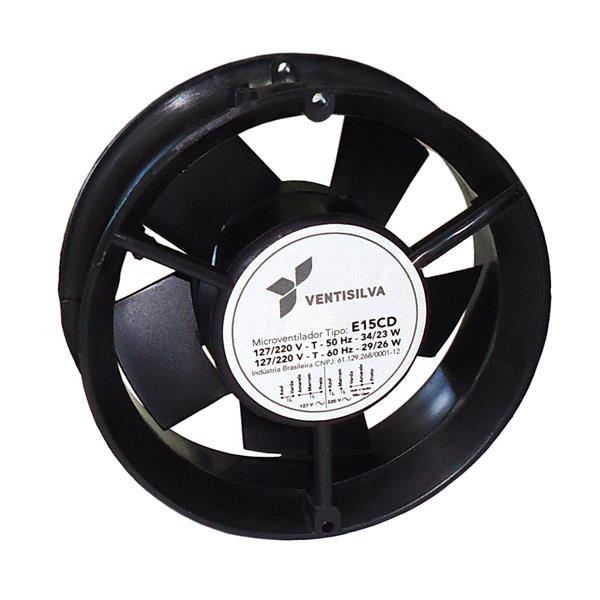 Microventilador Axial 172x55mm 127/220V Ventisilva E15 NYCD 37769 37769