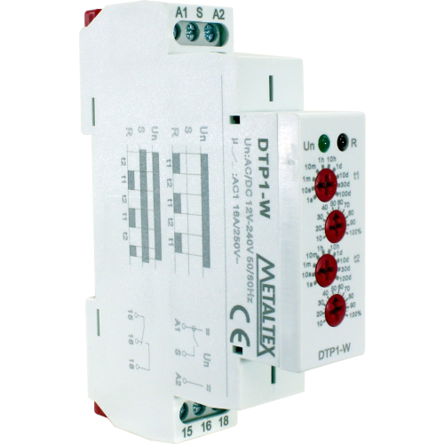 Temporizador Cíclico Metaltex DTP1-W 12-240VCA/CC 37776 37776