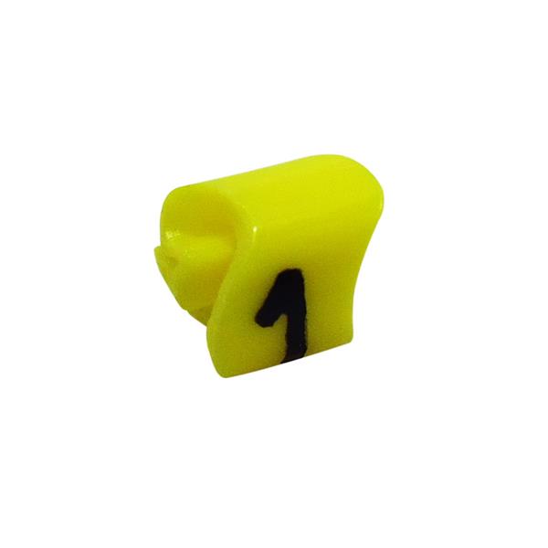 Marcador de Cabos N° 1 até 6,0mm MHG 2/5 Hellermann 516-90840 Cartela com 100 Unidades 37804 37804