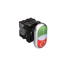 Botão de Comando Duplo Eaton M22-DDL-GR-X1/X0/K11/24 70024800 38231 38231 