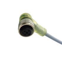 Cabo para Sensor 90° 4 Pinos com Led NPN 5mts Pepperl+Fuchs V1-W-A0-5M-PUR 037141 37990 37990 