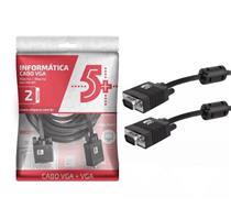Cabo VGA + VGA com Filtro Preto 2M 5+ Chip Sce 018-9511 38570 38570 