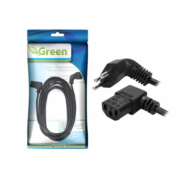 Cabo de Força Novo Padrão 90° 3x0,75 mm² 1,50 mts Preto 38533 38533