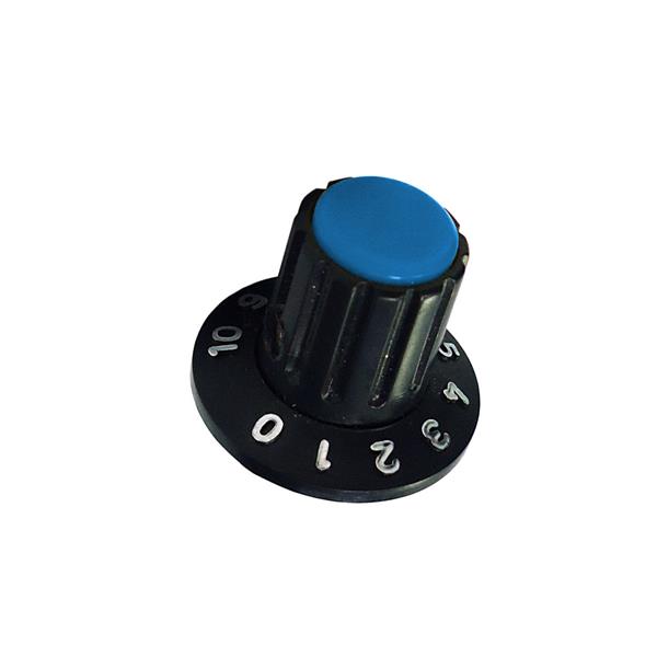 Knob Plástico com Parafuso Numerado Preto com Azul 1426 38545 38545