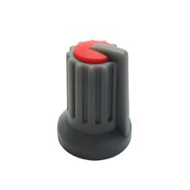 Knob Plástico Estriado Cinza com Vermelho KH77    38551 38551 