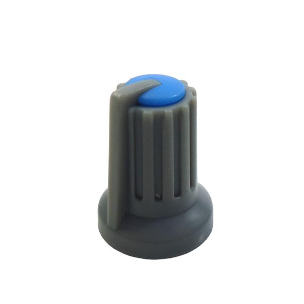 Knob Plástico Estriado Cinza com Azul KH77    38552 38552