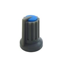 Knob Plástico Estriado Cinza com Azul KH77    38552 38552 