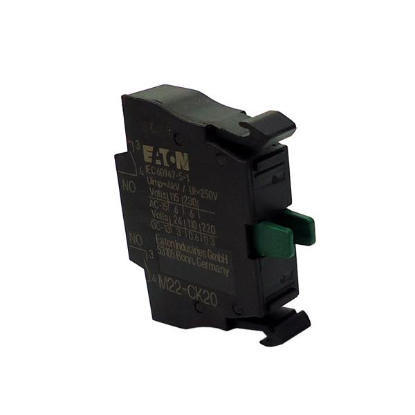 Bloco de Contato 2NA para Botão de Comando Eaton M22-CK20 107898 38768 38768