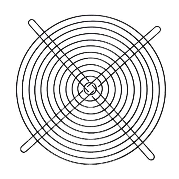 Grade Metálica Preta 255X255 38790 38790