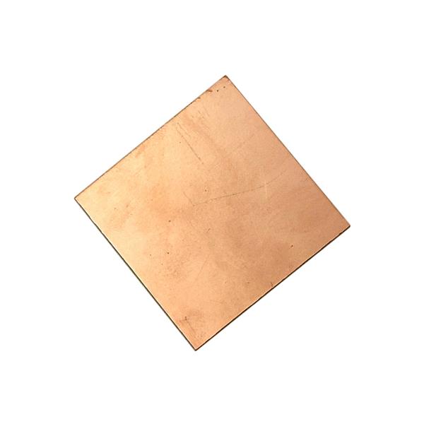 Placa Cobreada Virgem Face Simples de Fenolite FES-5X5CM 38874 38874