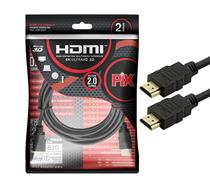 Cabo HDMI Gold 2.0 4K Ultra HD 2M 19 Pinos Chip Sce 018-2222 38893 38893