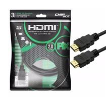 Cabo HDMI Gold 2.0 4K Ultra HD 3M 19 Pinos Chip Sce 018-2223 38894 38894 