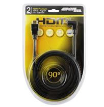 Cabo HDMI 1.4 Premium 4K Ultra HD 2M Plug 90° 19 Pinos Chip Sce 018-9090 38900 38900