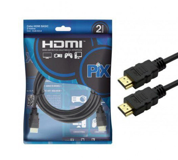 Cabo HDMI Gold 1.4 4K Ultra HD 2M 15 Pinos Chip Sce 018-0214 38903 38903
