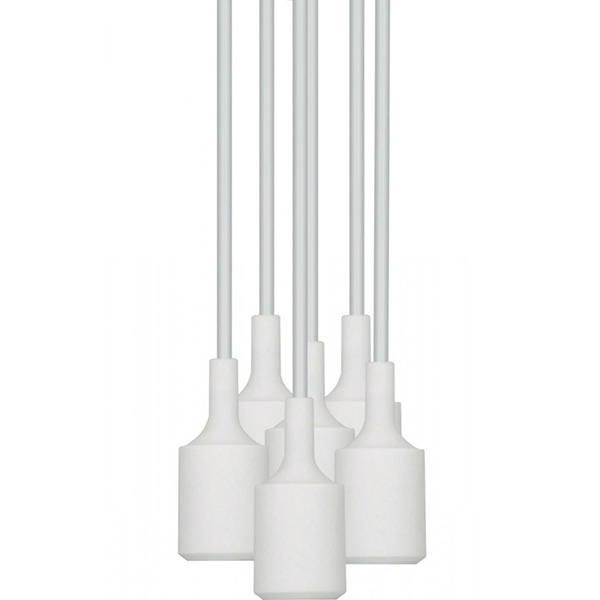 Luminária Pendente Dot Color 6XE27 Branca Taschibra 39026 39026