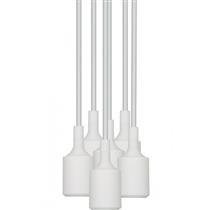 Luminária Pendente Dot Color 6XE27 Branca Taschibra 39026 39026