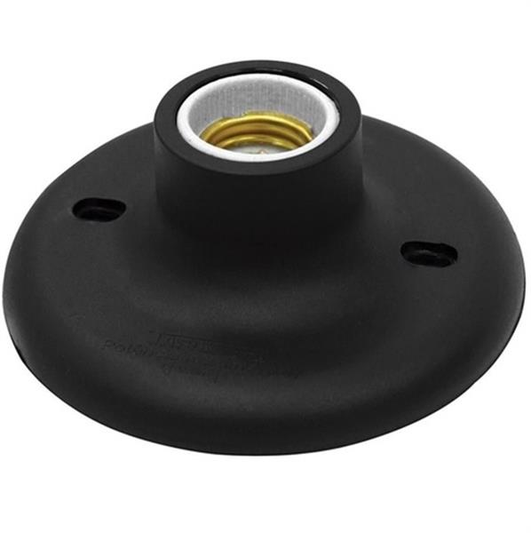 Plafon com Soquete de Porcelana E-27 100W Preto Taschibra 39033 39033