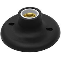 Plafon com Soquete de Porcelana E-27 100W Preto Taschibra 39033 39033 