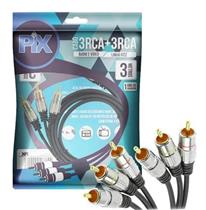 Cabo de Áudio e Vídeo 3RCA+3RCA 3M Chip Sce 018-0751  39297 39297 