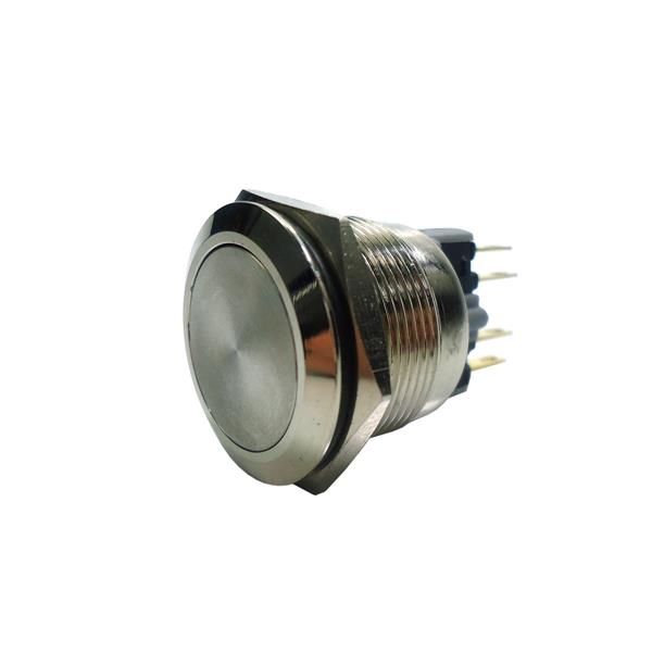 Botão Antivandalismo 22mm Pulsante Faceado Brasiltec HS22F-11/N 39438 39438