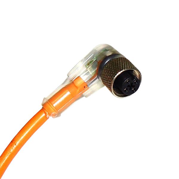 Cabo para Sensor 90° 4 Pinos com Led PNP 5mts C5P 39466 39466