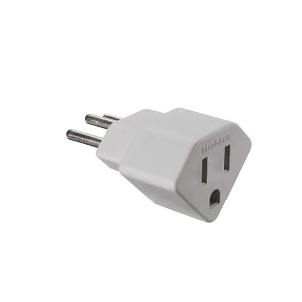 Adaptador 2P+T 10A 250V Cinza Margirius ADP2-33 (14589) 38520 38520