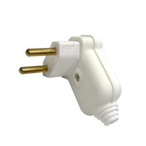 Plugue com Prensa Cabo 2P Ø 4,8mm 20A 250V Branco Margirius PLD8-2 (16593) 38508 38508