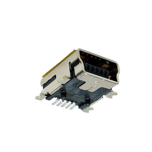 Conector USB Mini Fêmea 180° para Placa 40719 40719