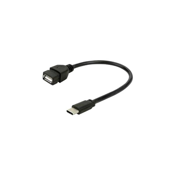 Cabo Micro USB Mobile Micro USB + USB A Fêmea 17CM Preto Chip Sce 18-0112 40423 40423